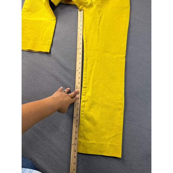 St John Sport Essentials Yellow Pants Size 6 Stretch Preowned - Picture 6 of 8